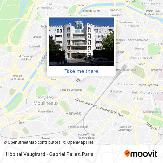 Hôpital Vaugirard - Gabriel Pallez map