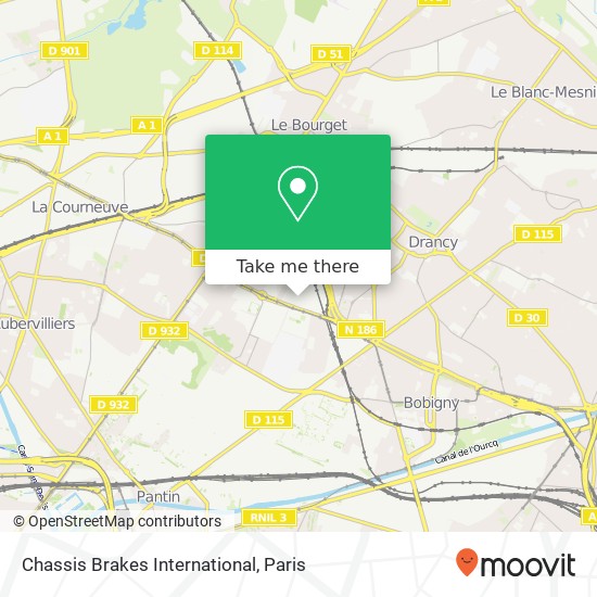 Chassis Brakes International map