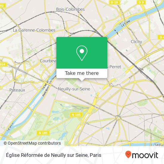 Église Réformée de Neuilly sur Seine map