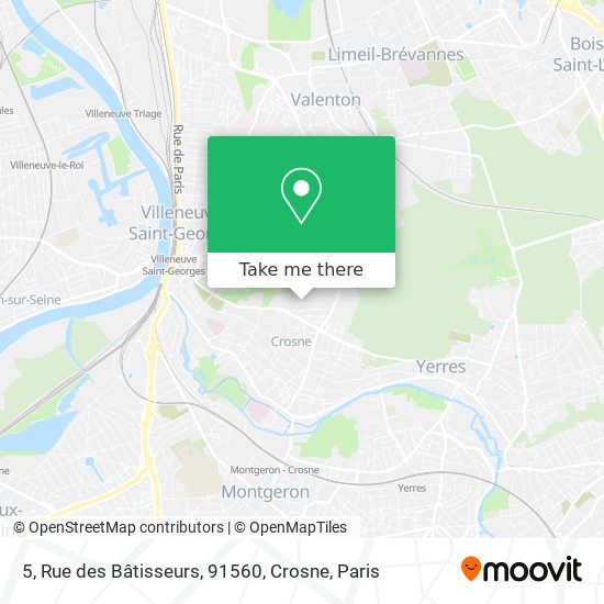 Mapa 5, Rue des Bâtisseurs, 91560, Crosne