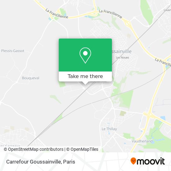 Carrefour Goussainville map