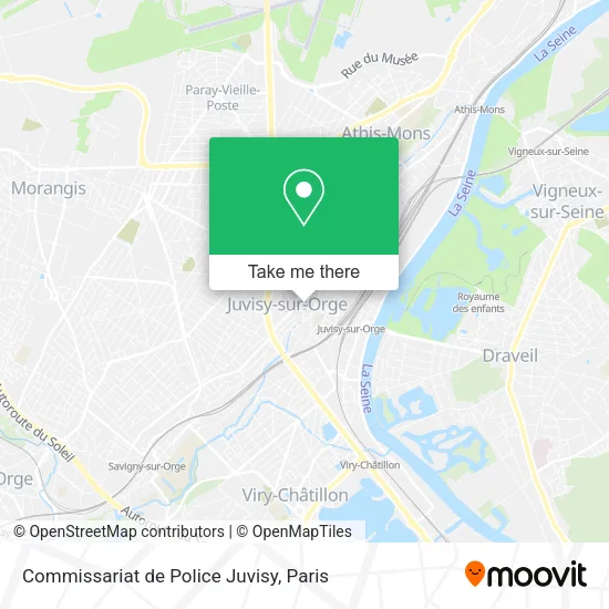 Commissariat de Police Juvisy map