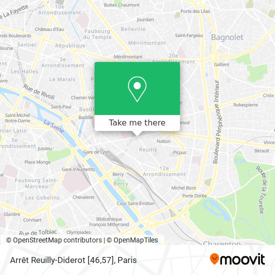 Mapa Arrêt Reuilly-Diderot [46,57]