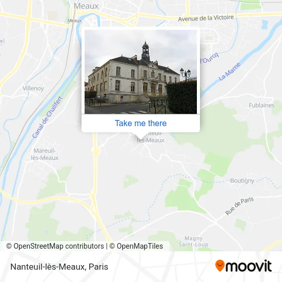 Nanteuil-lès-Meaux map