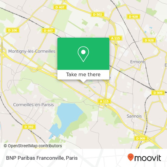 Mapa BNP Paribas Franconville