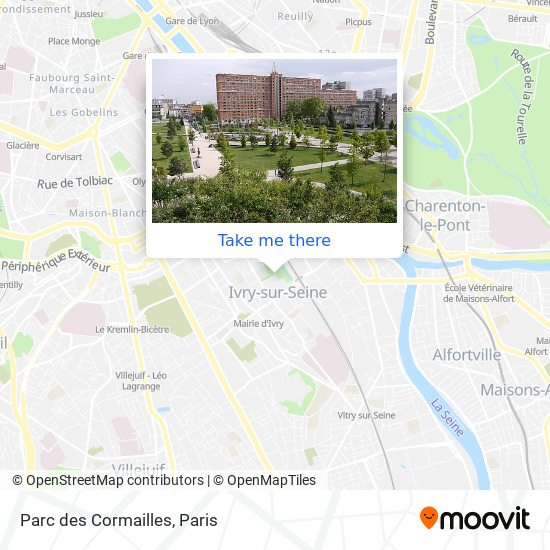 Parc des Cormailles map