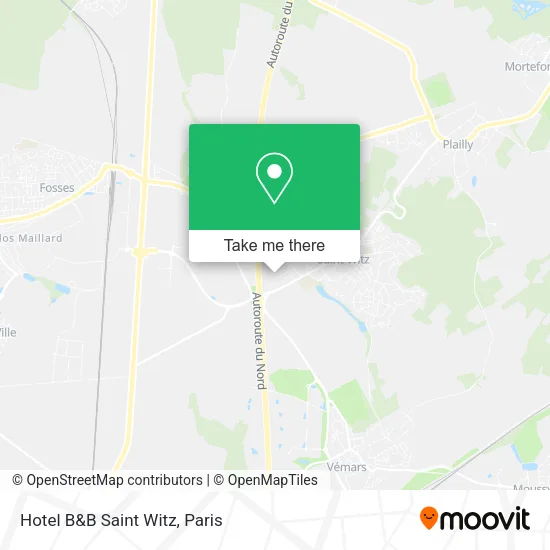 Hotel B&B Saint Witz map