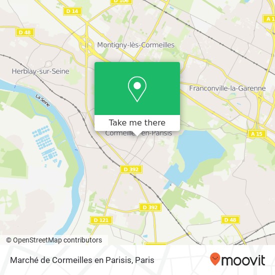 Marché de Cormeilles en Parisis map