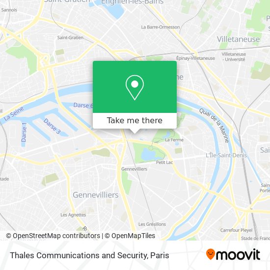 Thales Communications and Security map