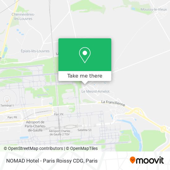 NOMAD Hotel - Paris Roissy CDG map