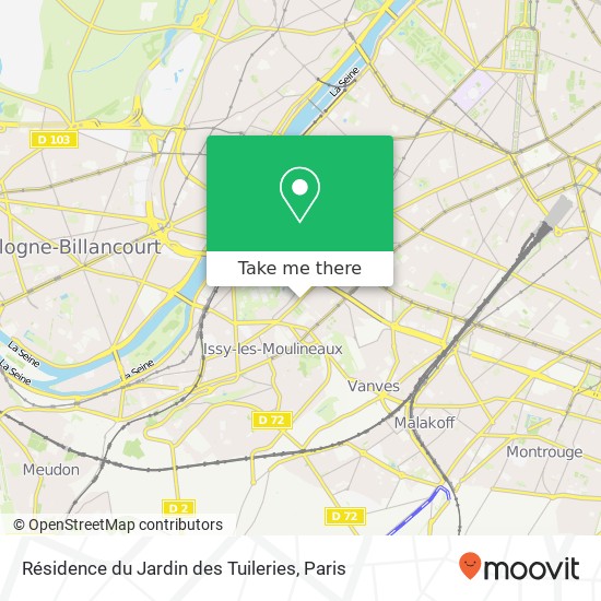 Mapa Résidence du Jardin des Tuileries