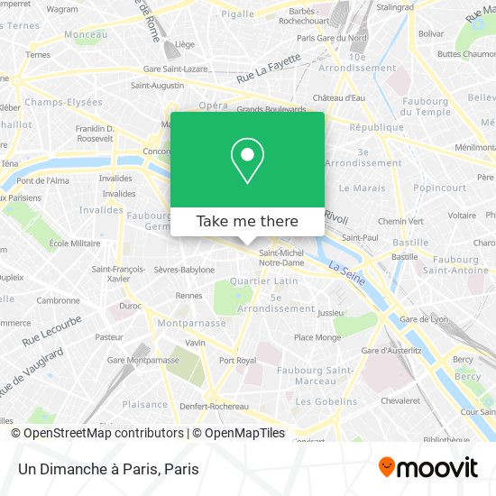 Mapa Un Dimanche à Paris