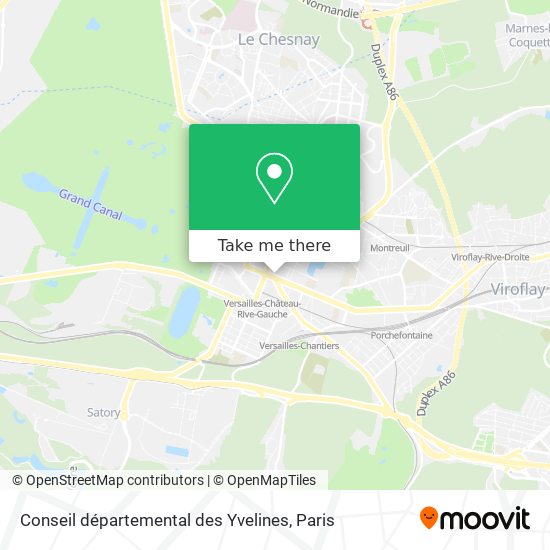 Conseil départemental des Yvelines map