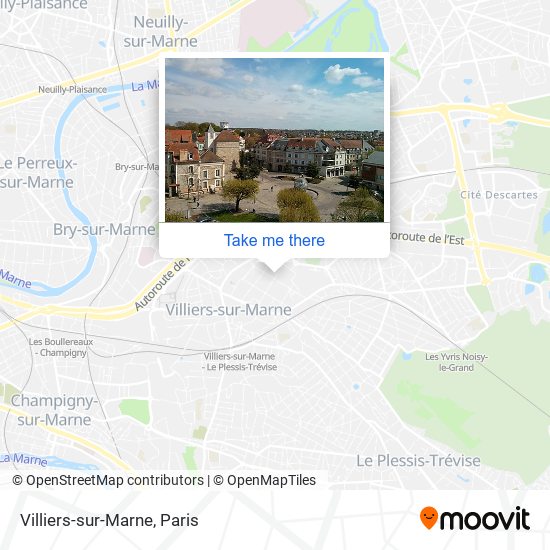 Mapa Villiers-sur-Marne