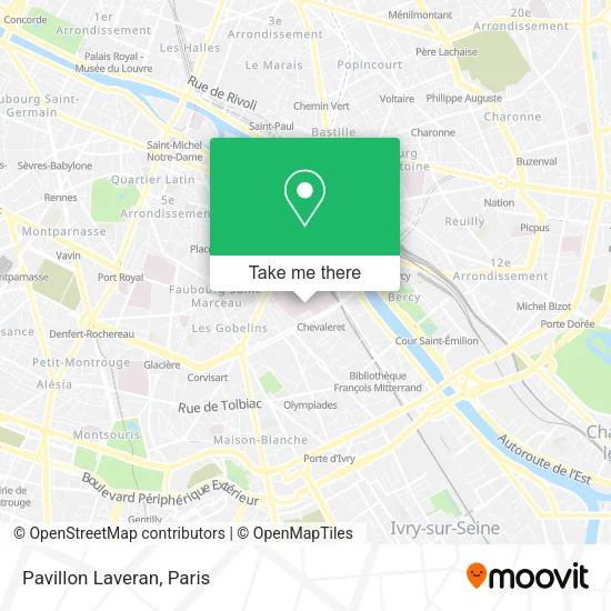 Pavillon Laveran map