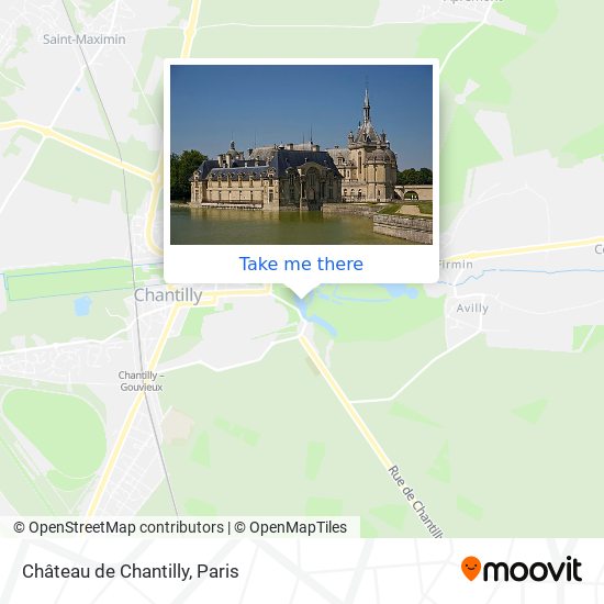 Mapa Château de Chantilly