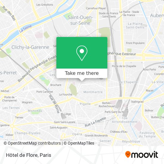 How to get to Hôtel de Flore in Paris by Metro, Bus, Train or Light Rail?