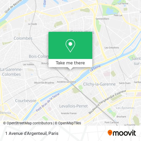 1 Avenue d'Argenteuil map