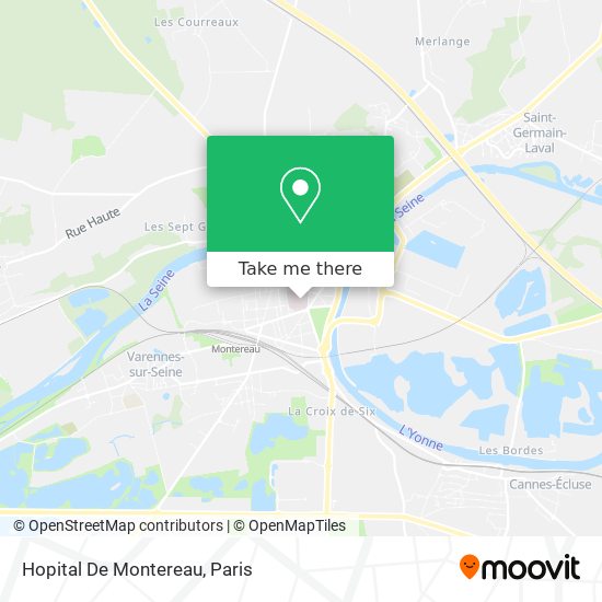 Mapa Hopital De Montereau