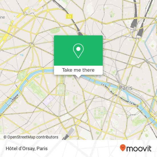 Mapa Hôtel d'Orsay