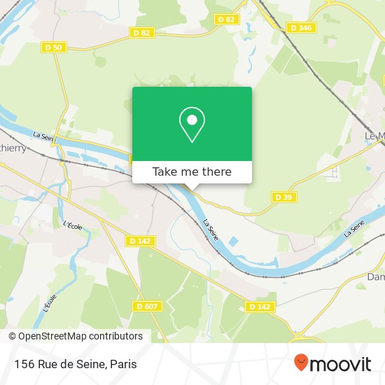 Mapa 156 Rue de Seine