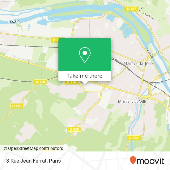 Mapa 3 Rue Jean Ferrat
