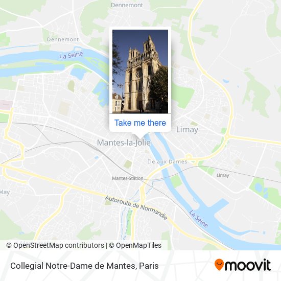 Mapa Collegial Notre-Dame de Mantes