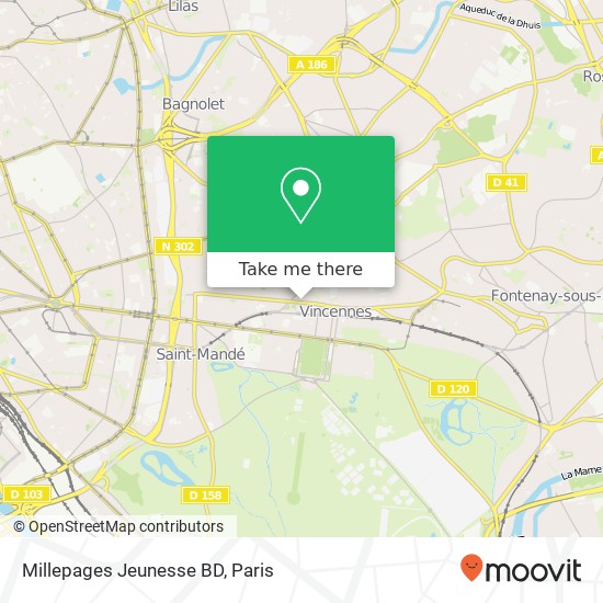 Millepages Jeunesse BD map