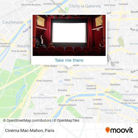 Mapa Cinéma Mac-Mahon