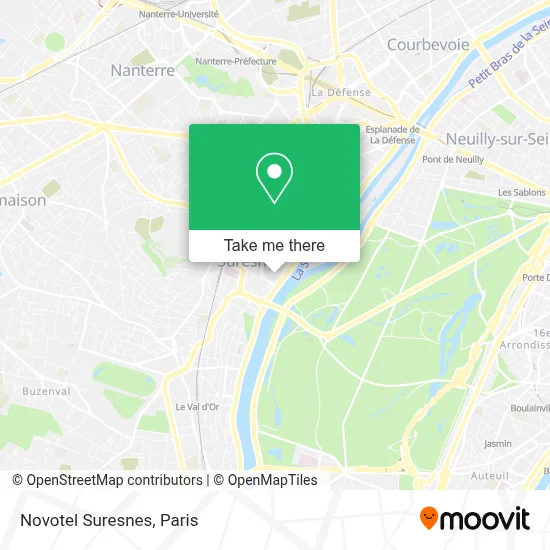Novotel Suresnes map