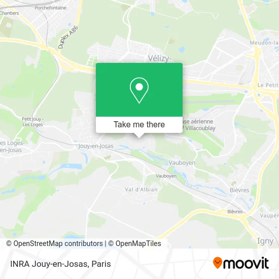 INRA Jouy-en-Josas map