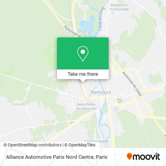 Alliance Automotive Paris Nord Centre map