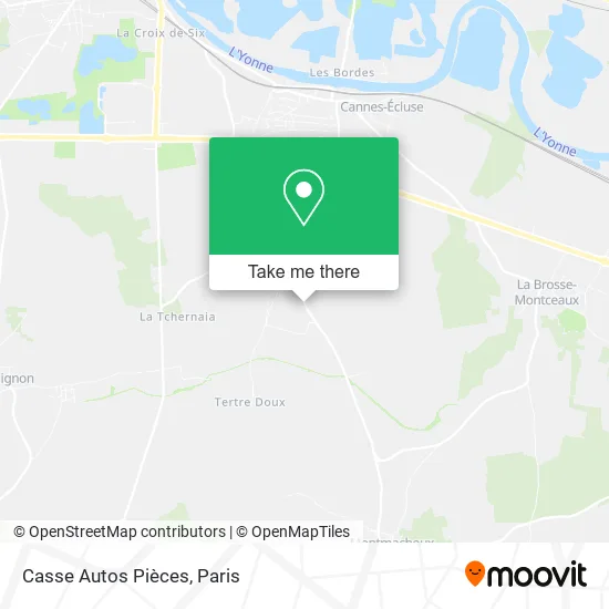 Casse Autos Pièces map