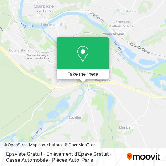 Epaviste Gratuit - Enlèvement d'Épave Gratuit - Casse Automobile - Pièces Auto map