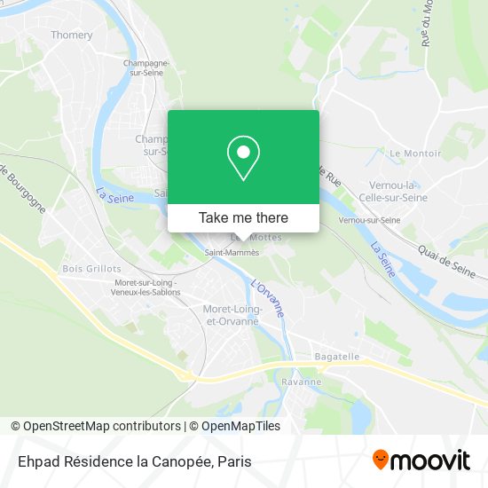 Ehpad Résidence la Canopée map