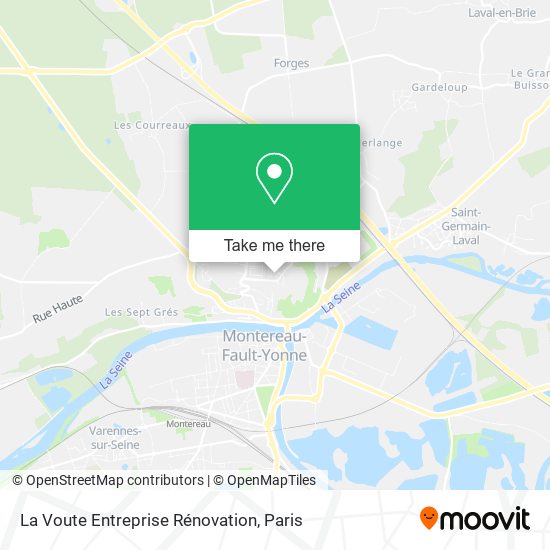 Mapa La Voute Entreprise Rénovation