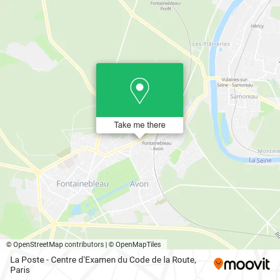 La Poste - Centre d'Examen du Code de la Route map