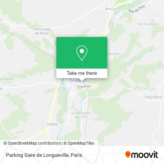 Mapa Parking Gare de Longueville