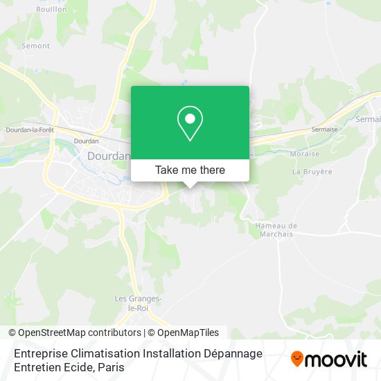 Entreprise Climatisation Installation Dépannage Entretien Ecide map