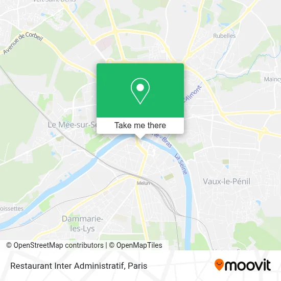 Restaurant Inter Administratif map