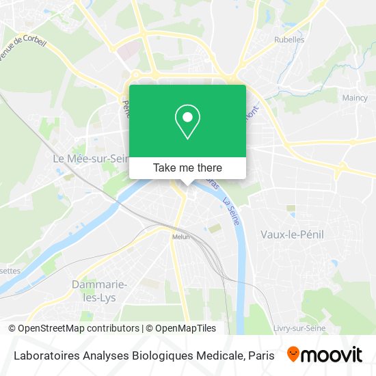 Laboratoires Analyses Biologiques Medicale map