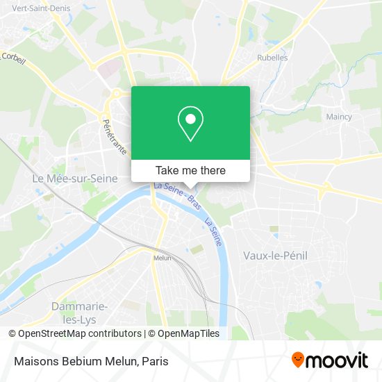 Maisons Bebium Melun map