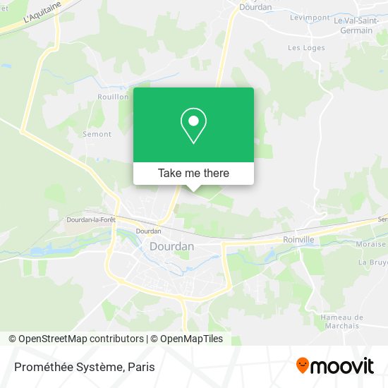 Prométhée Système map