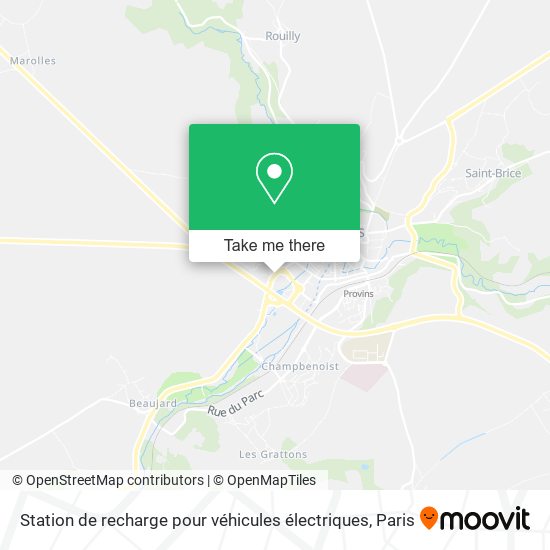 Mapa Station de recharge pour véhicules électriques