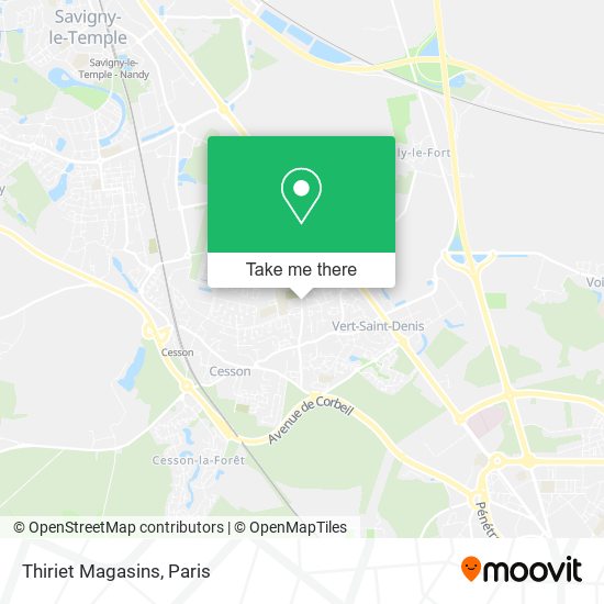 Thiriet Magasins map