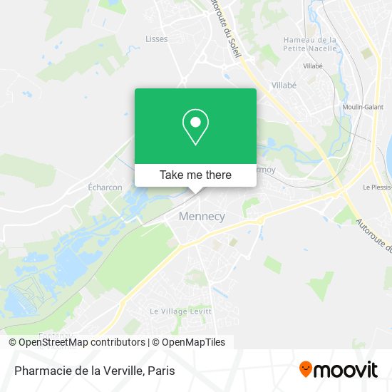 Mapa Pharmacie de la Verville