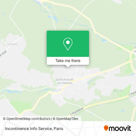 Incontinence Info Service map