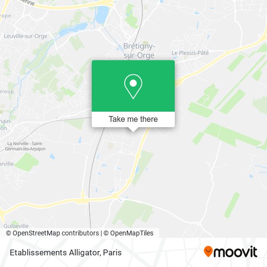 Etablissements Alligator map