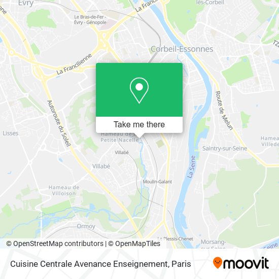 Cuisine Centrale Avenance Enseignement map