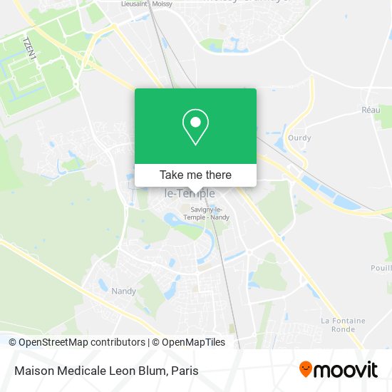 Mapa Maison Medicale Leon Blum